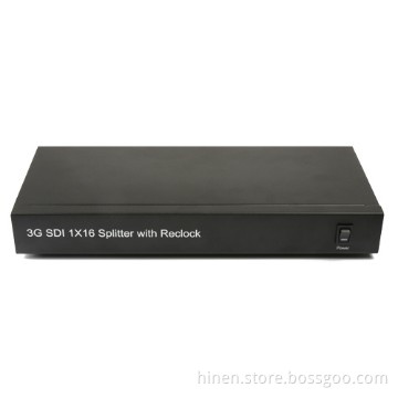3G SDI 1×16 Splitter with Reclock SDI Splitter